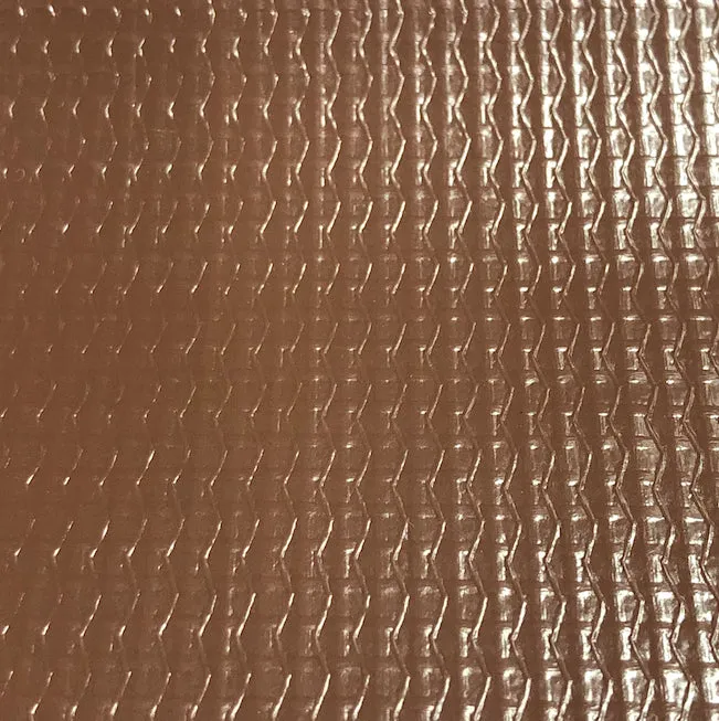 11oz Vinyl Laminated Polyester, Linen Emossed - Brown (Sold per Yard)