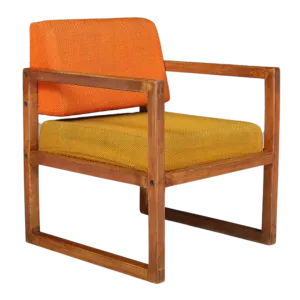 1960s André Sornay : beechwood lounge chair, France