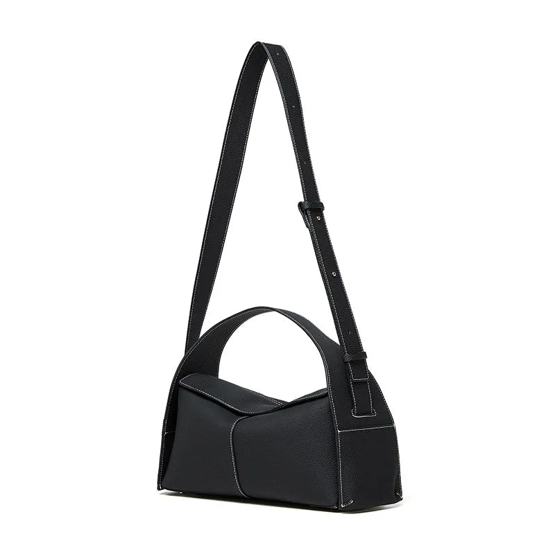 28CM cowhide detachable hand-held hanging ear series eave bag single shoulder crossbody bag 2805