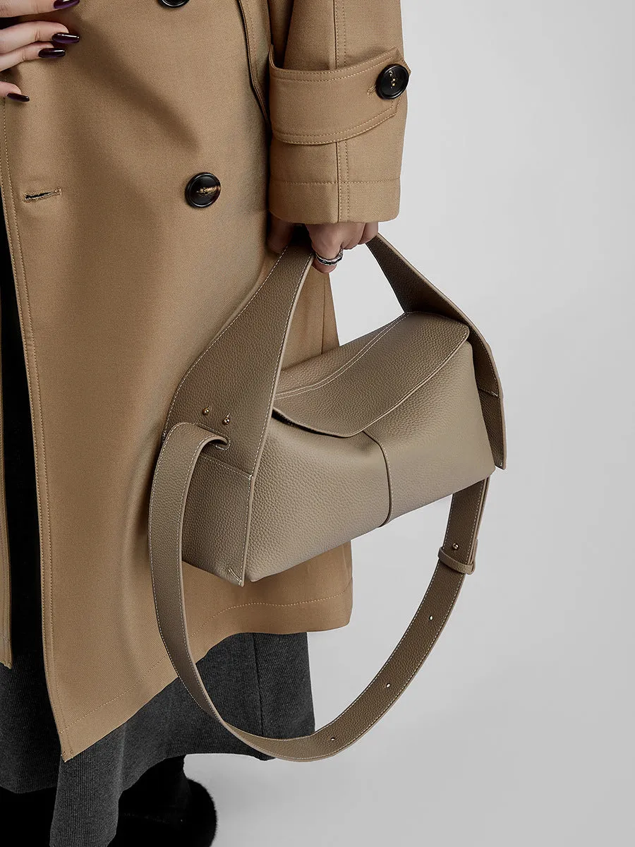 28CM cowhide detachable hand-held hanging ear series eave bag single shoulder crossbody bag 2805