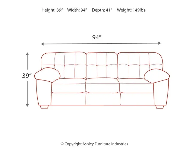 Accrington Sofa with Recliner