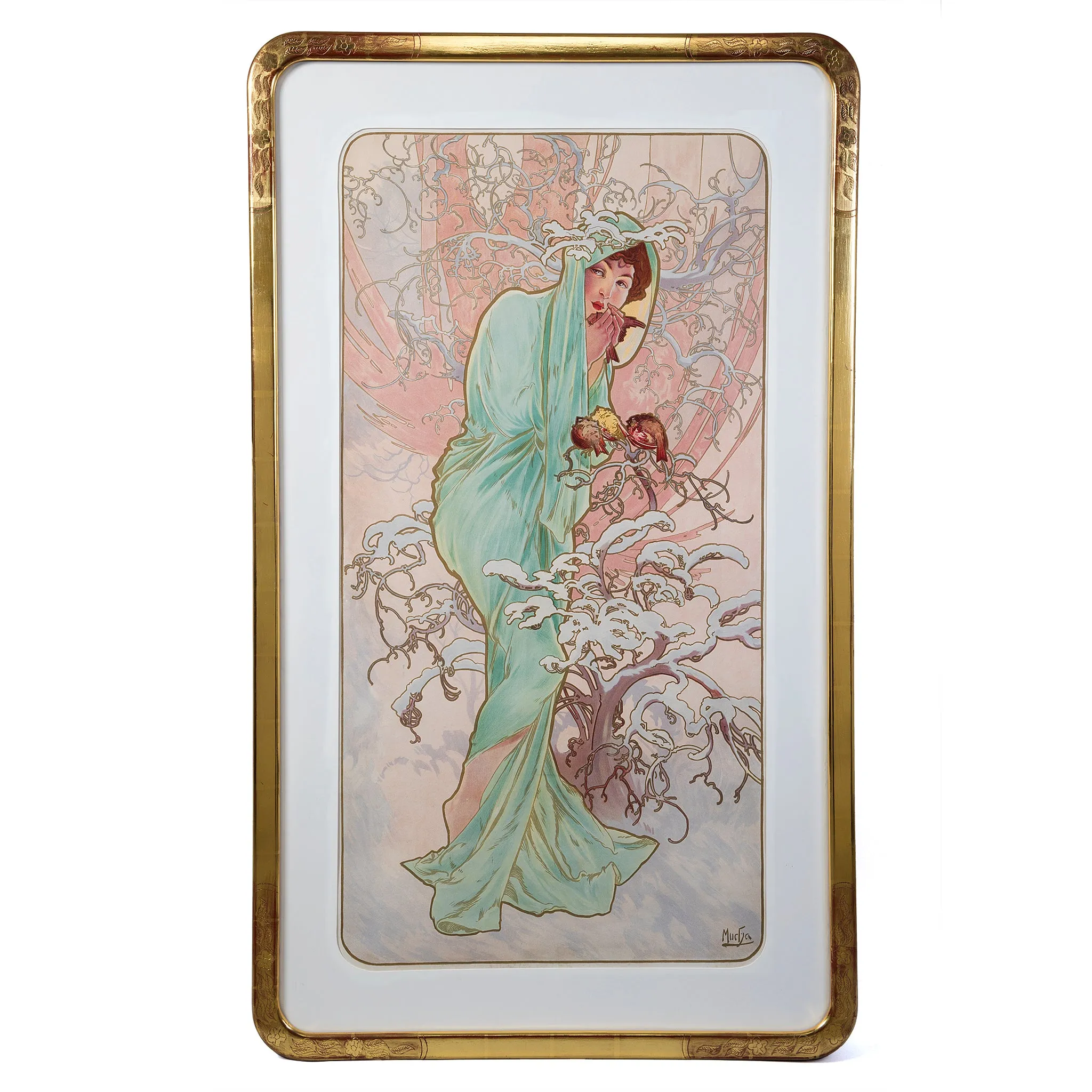 Alphonse Mucha "Les Saisons (The Seasons)"Set of Four Lithographs