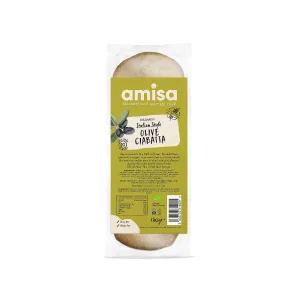 Amisa Olive Ciabatta 180g