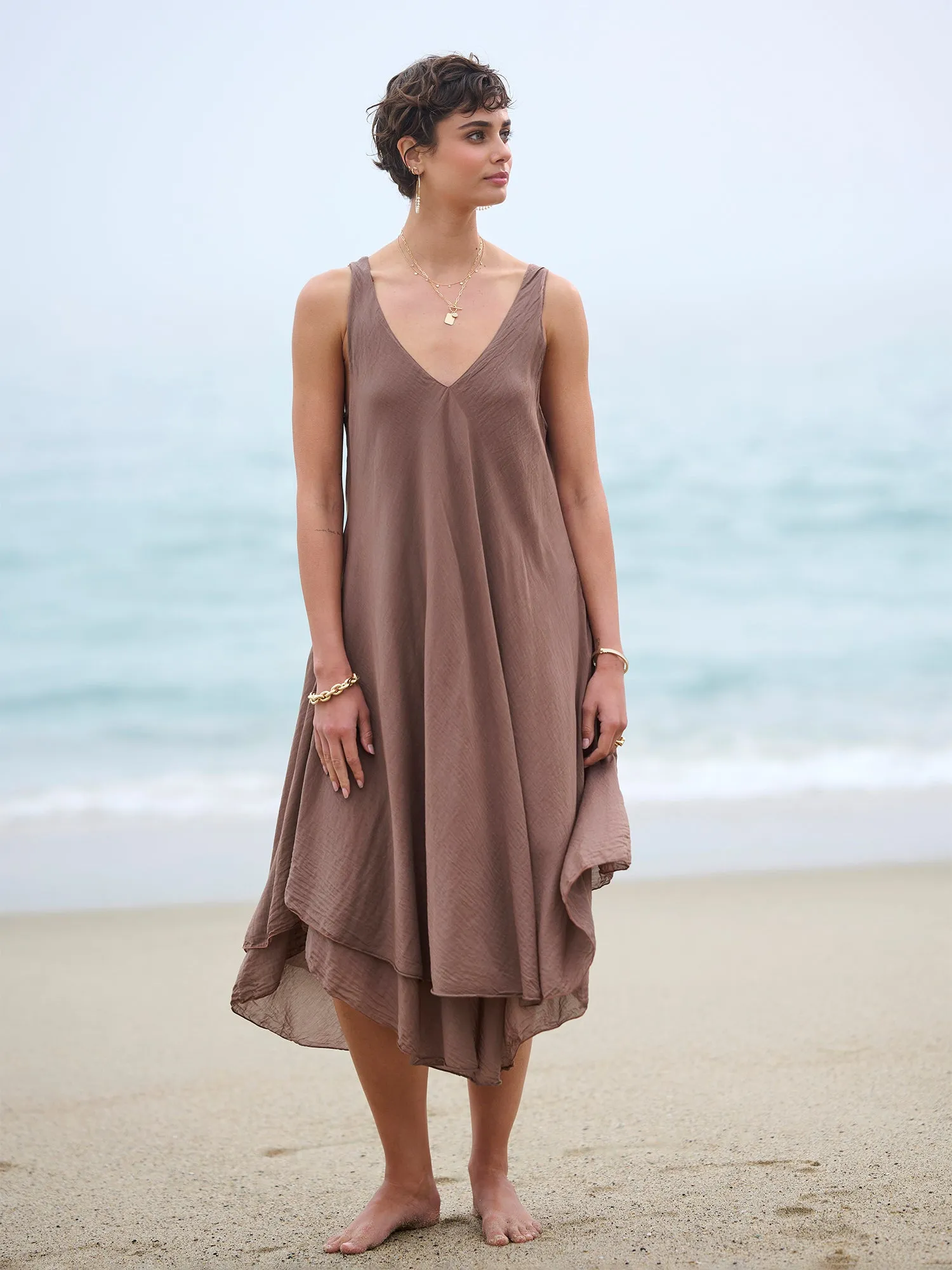Andi Cotton Silk Dress