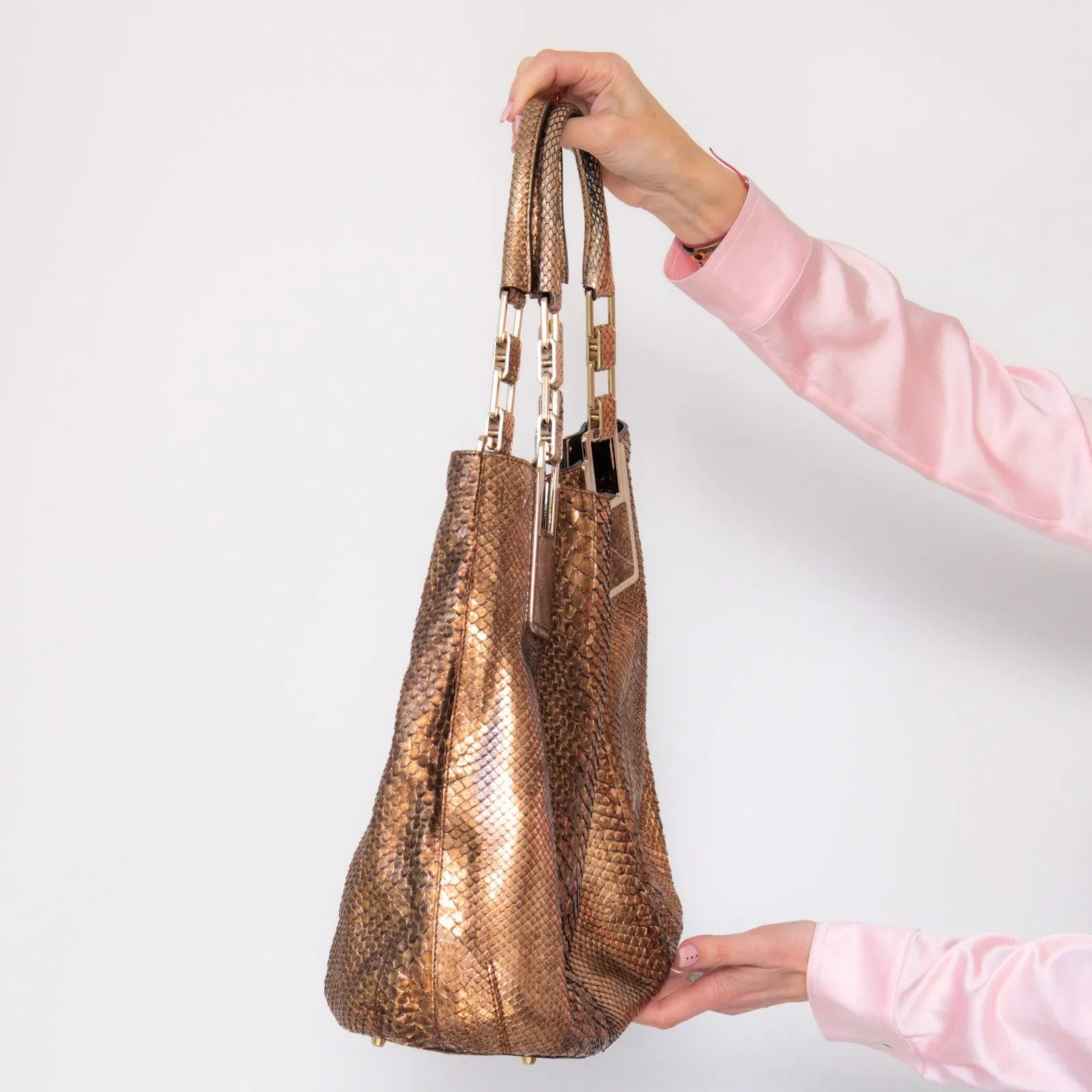 Anya Hindmarch Hector Python Hobo Bag