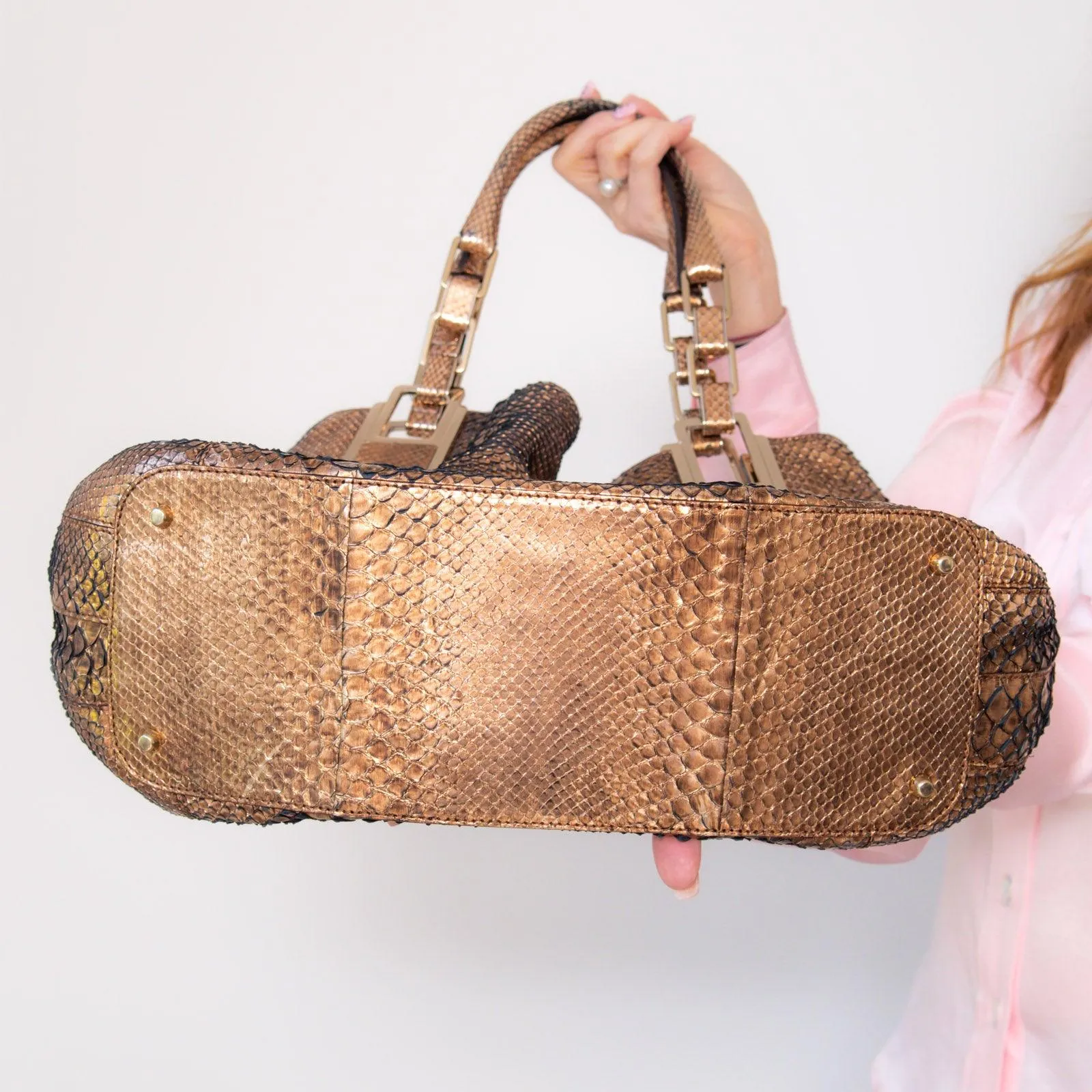 Anya Hindmarch Hector Python Hobo Bag