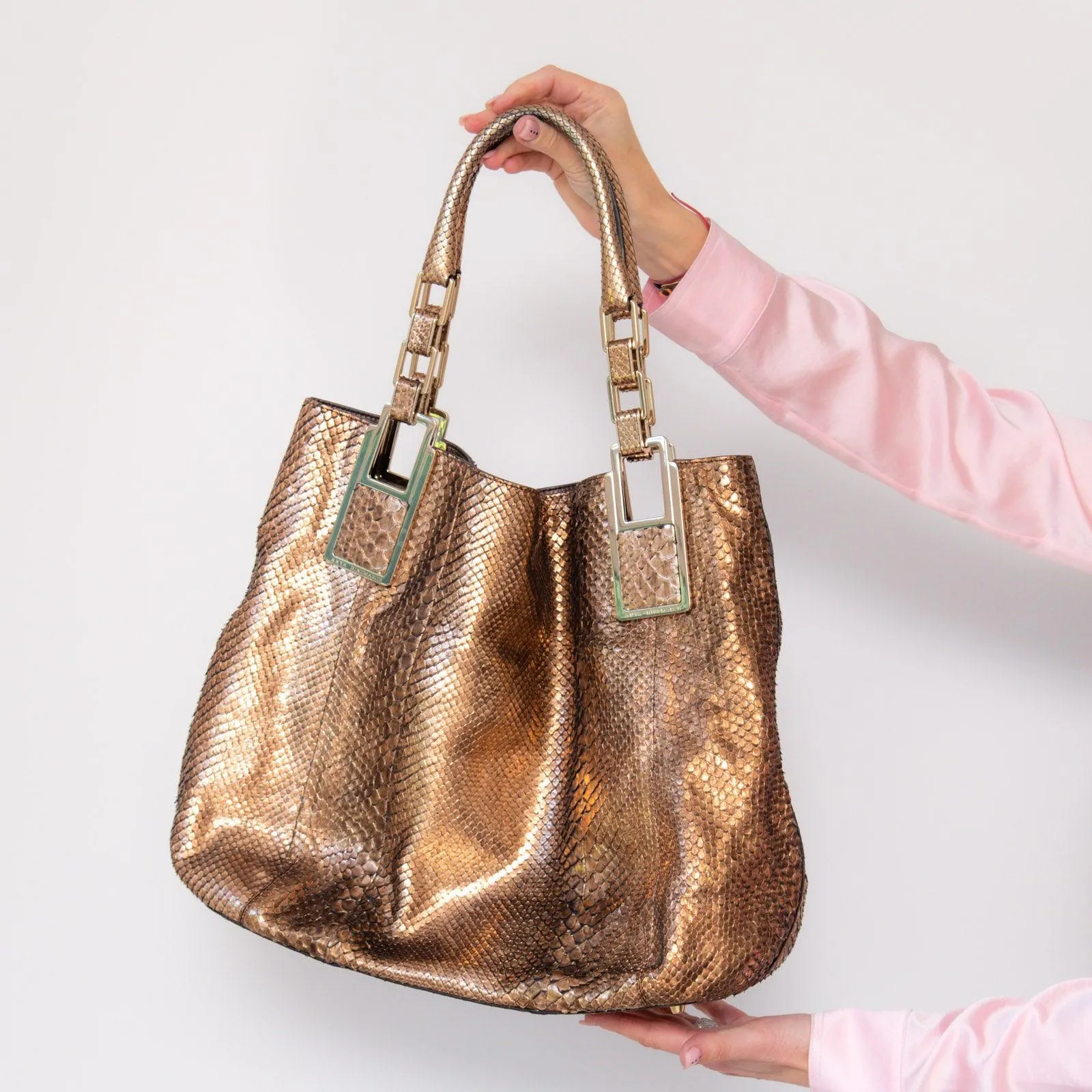 Anya Hindmarch Hector Python Hobo Bag