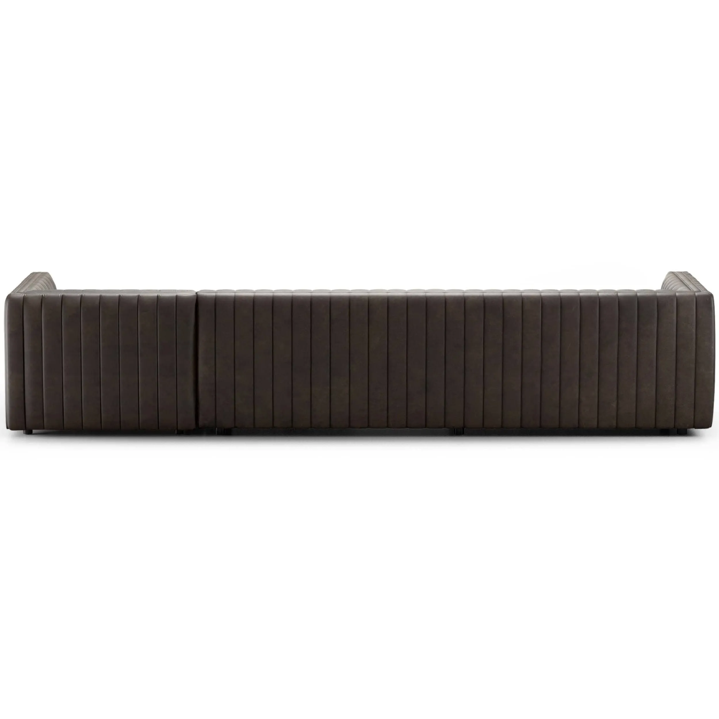 Augustine 2 Piece 126" Leather Sectional, Deacon Wolf