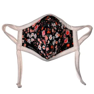 Black Floral w/ Pocket | Ivory