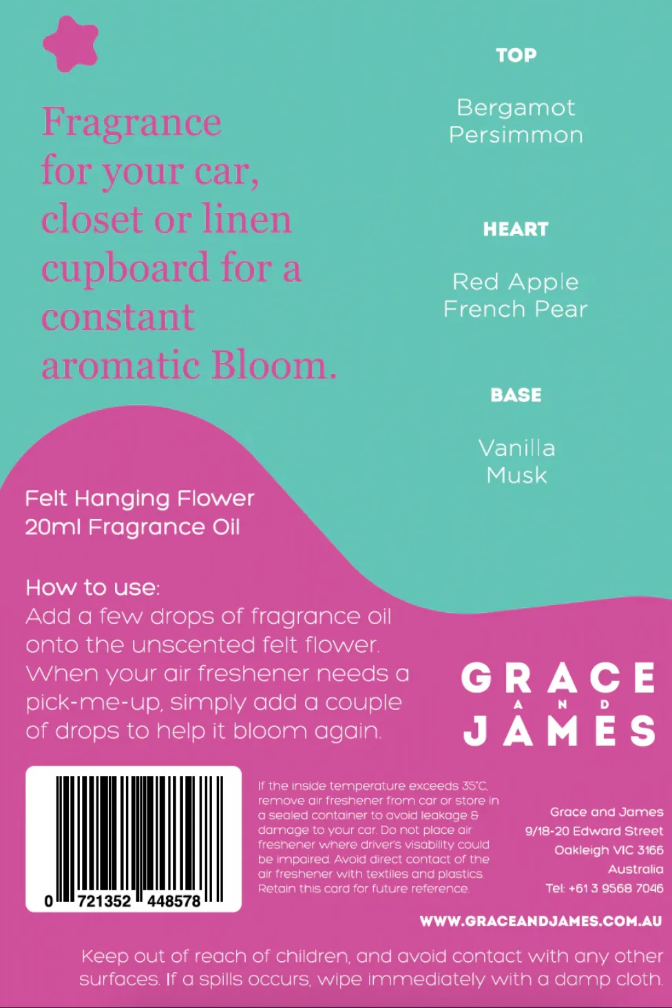 Bloom Air Freshener, Persimmon   Vanilla