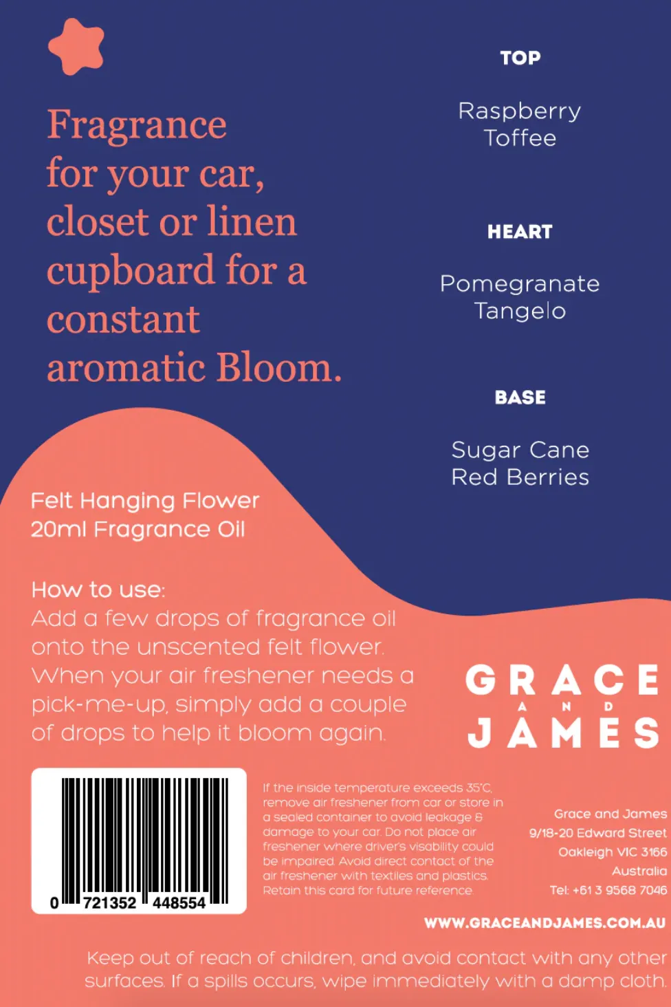 Bloom Air Freshener, Raspberry & Pomegranate