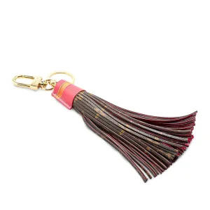 Brown Louis Vuitton Monogram Summer Trunk Tassel Bag Charm Key Holder