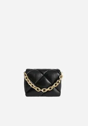 BRYNN CHAIN BAG BLACK/GOLD