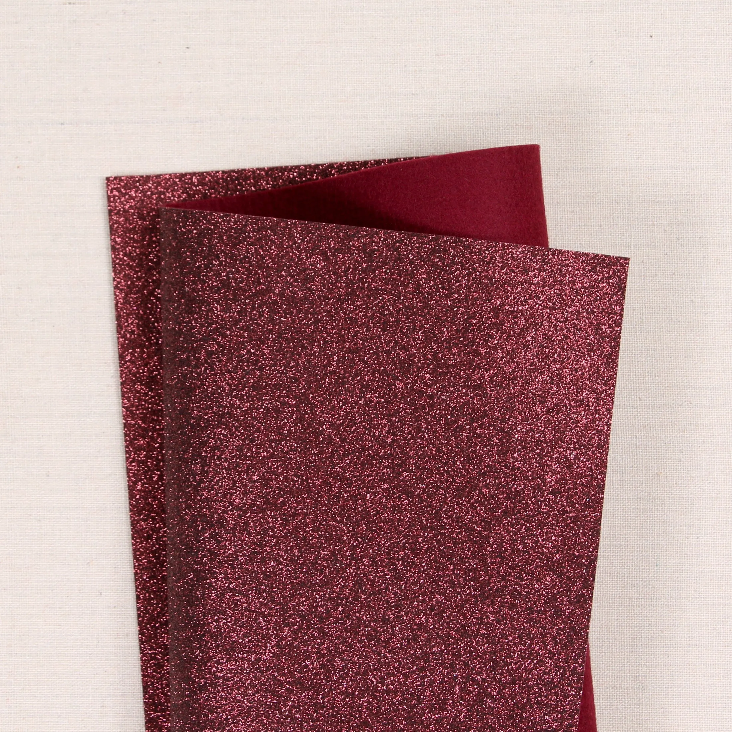 Burgundy Glitter Felt