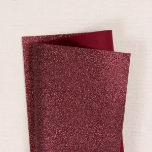 Burgundy Glitter Felt