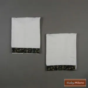 Burp Cloth Set - Green Camouflage by Baby Milano