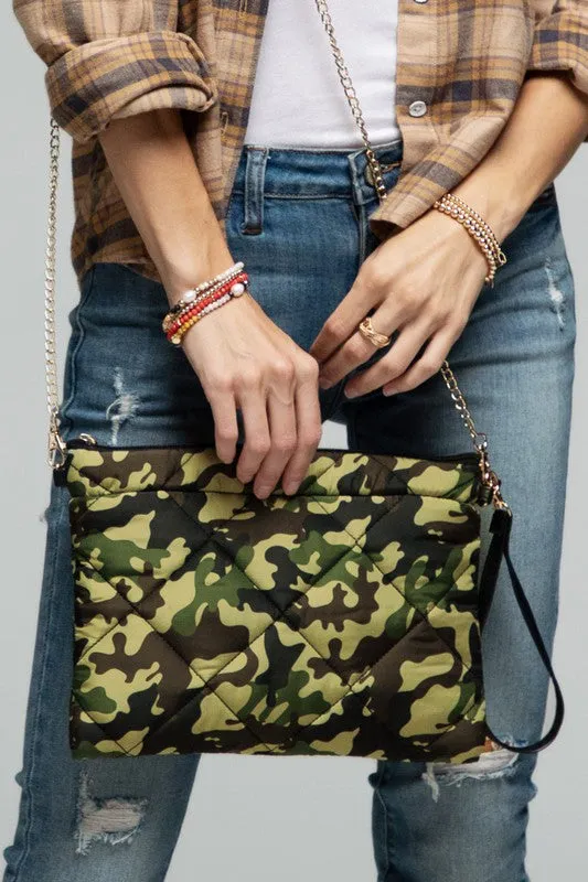Camouflage Clutch Crossbody Bag
