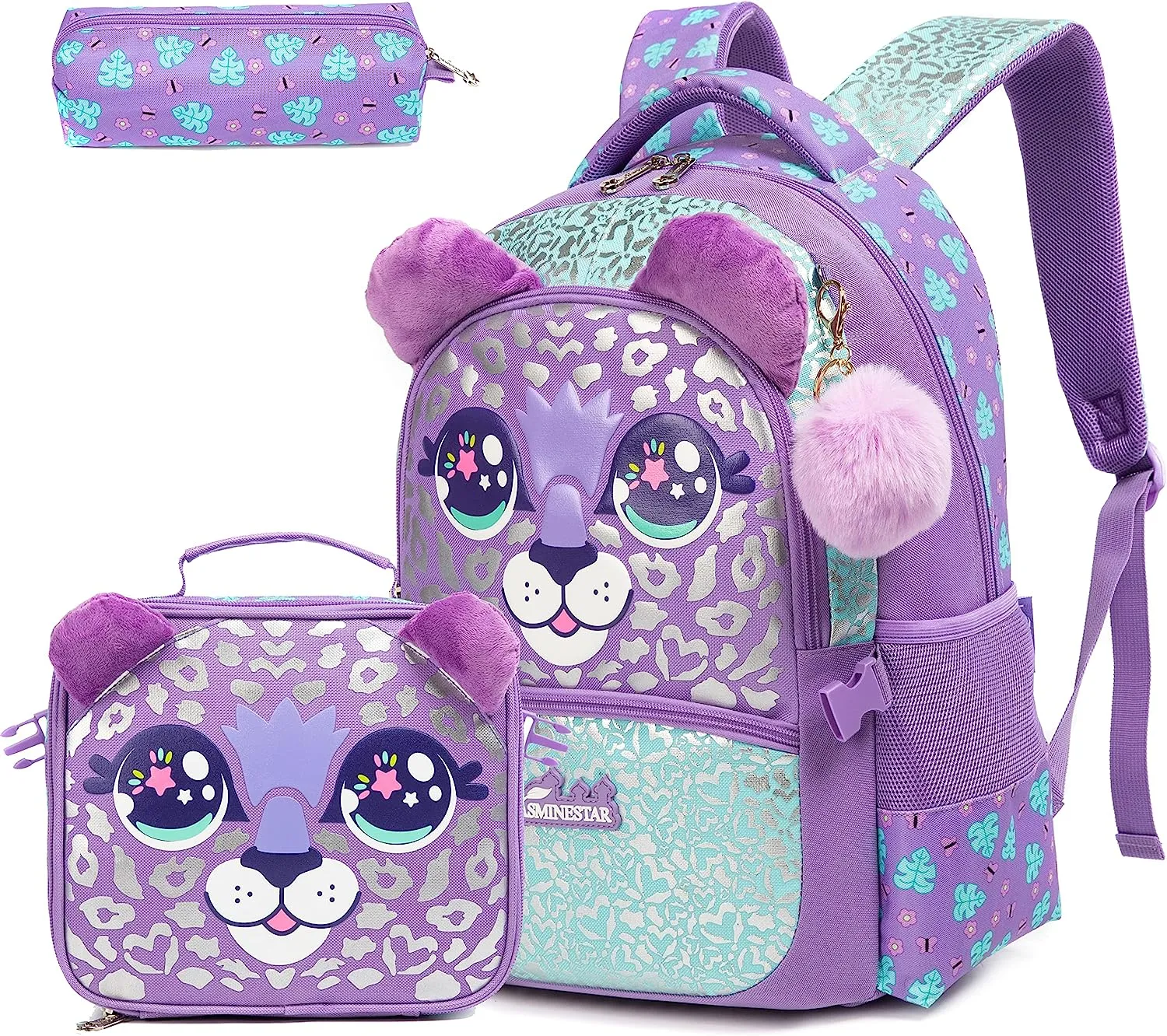 Cartoon Design 3pcs Kids School Backpacks for Girls