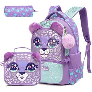 Cartoon Design 3pcs Kids School Backpacks for Girls
