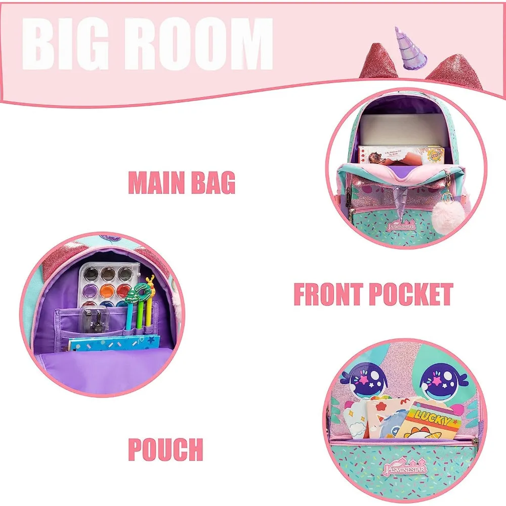 Cartoon Design 3pcs Kids School Backpacks for Girls