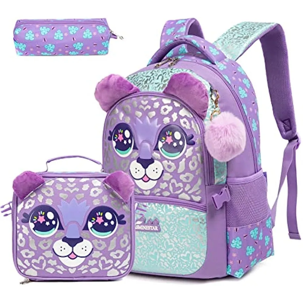 Cartoon Design 3pcs Kids School Backpacks for Girls