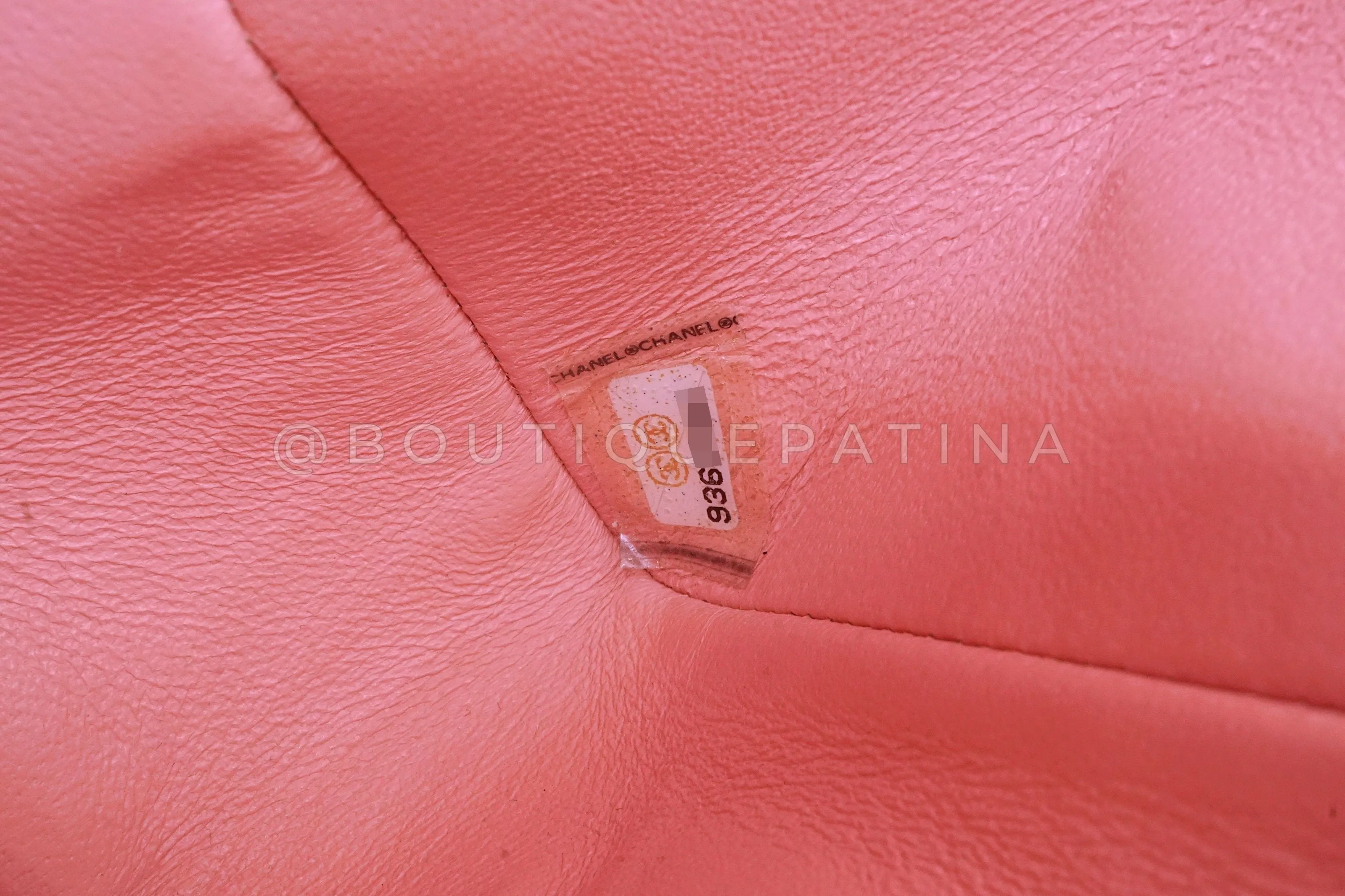 Chanel 2005 Vintage Sakura Pink Small Classic Double Flap Bag 24k GHW