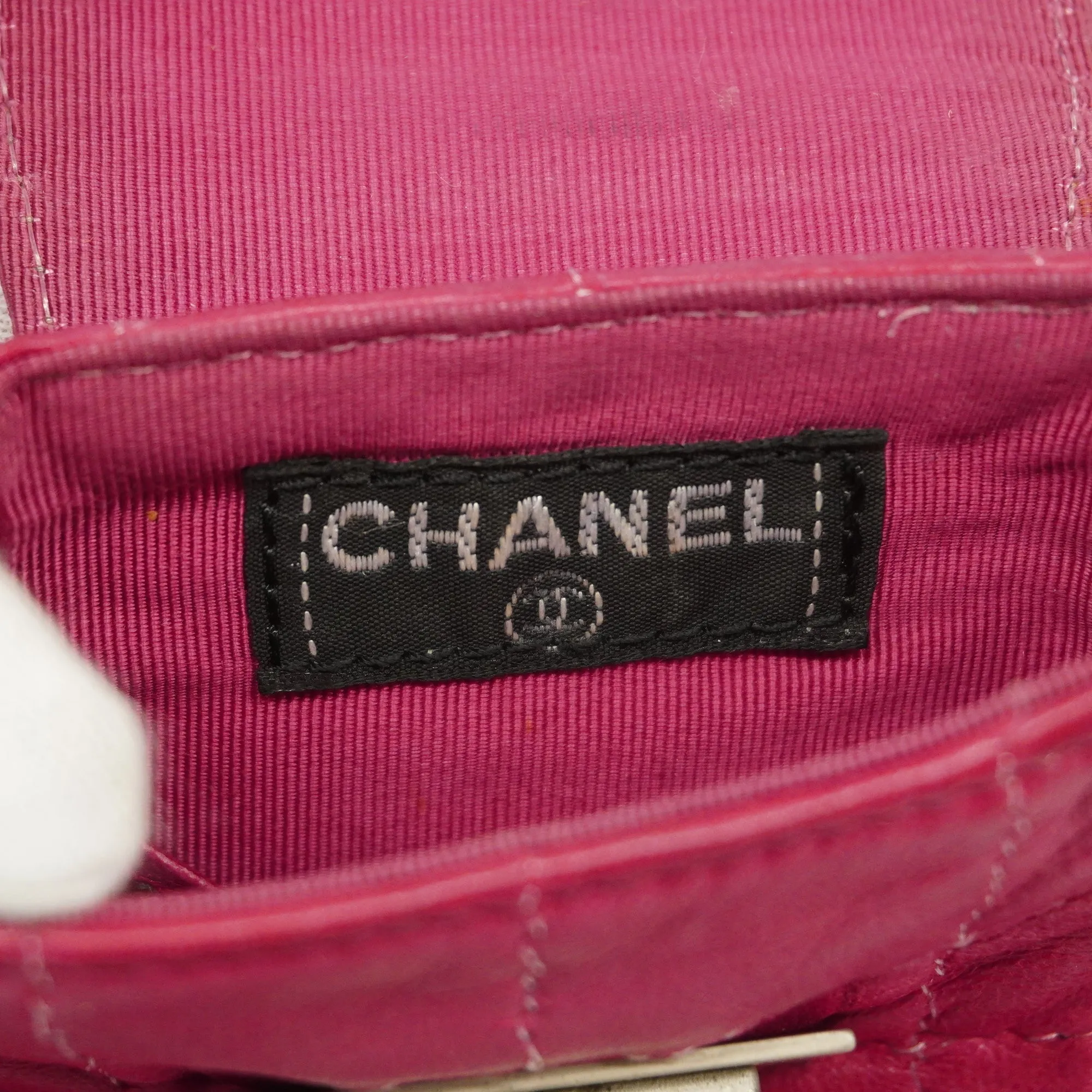 CHANEL   2.55 2.55/choco Bar Chain Shoulder Women's Leather Shoulder Bag Pink