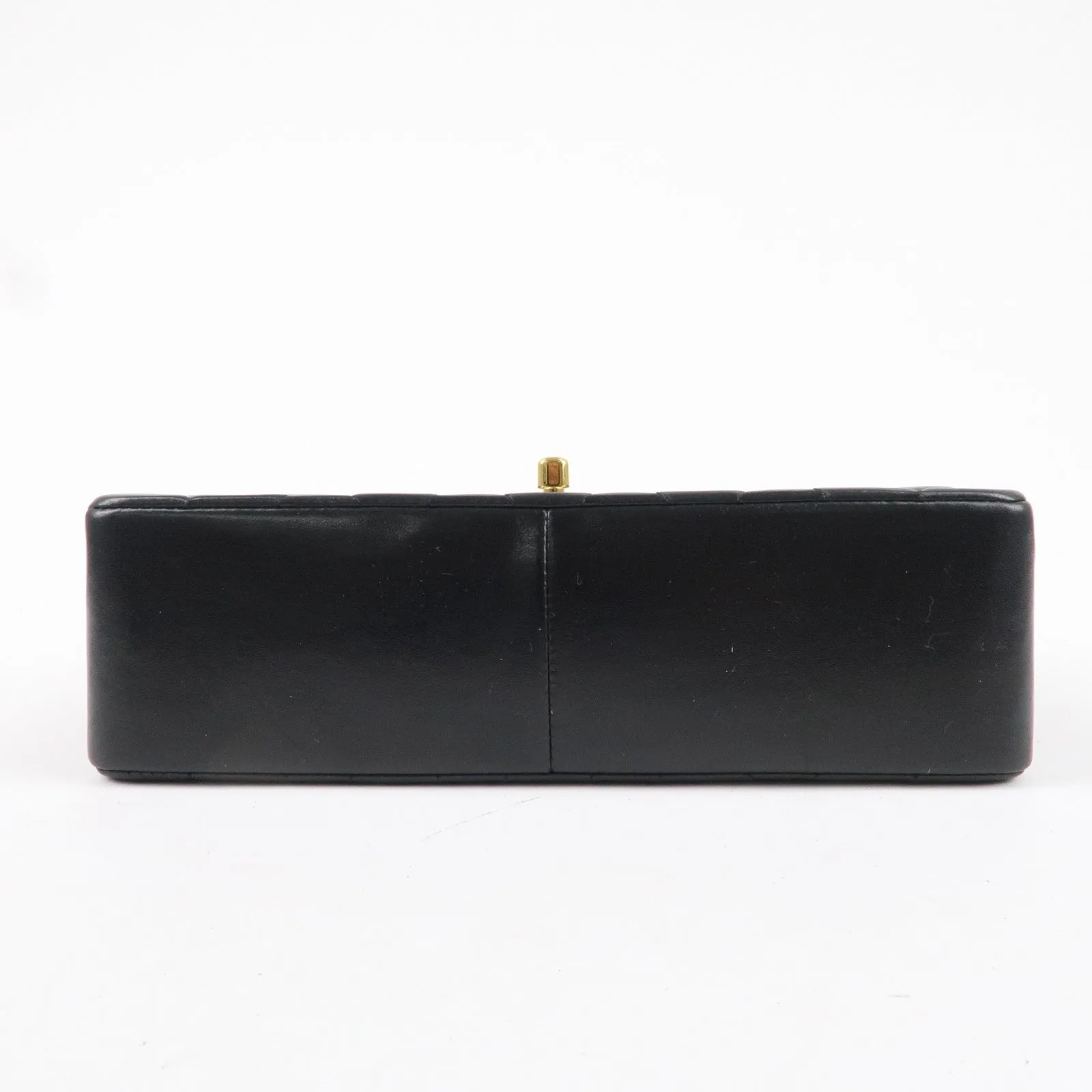 CHANEL Matelasse Lambskin Diana Chain Shoulder Bag Black A01165