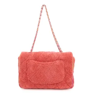 CHANEL Matelasse Pile Big Matelasse Chain Shoulder Bag Pink
