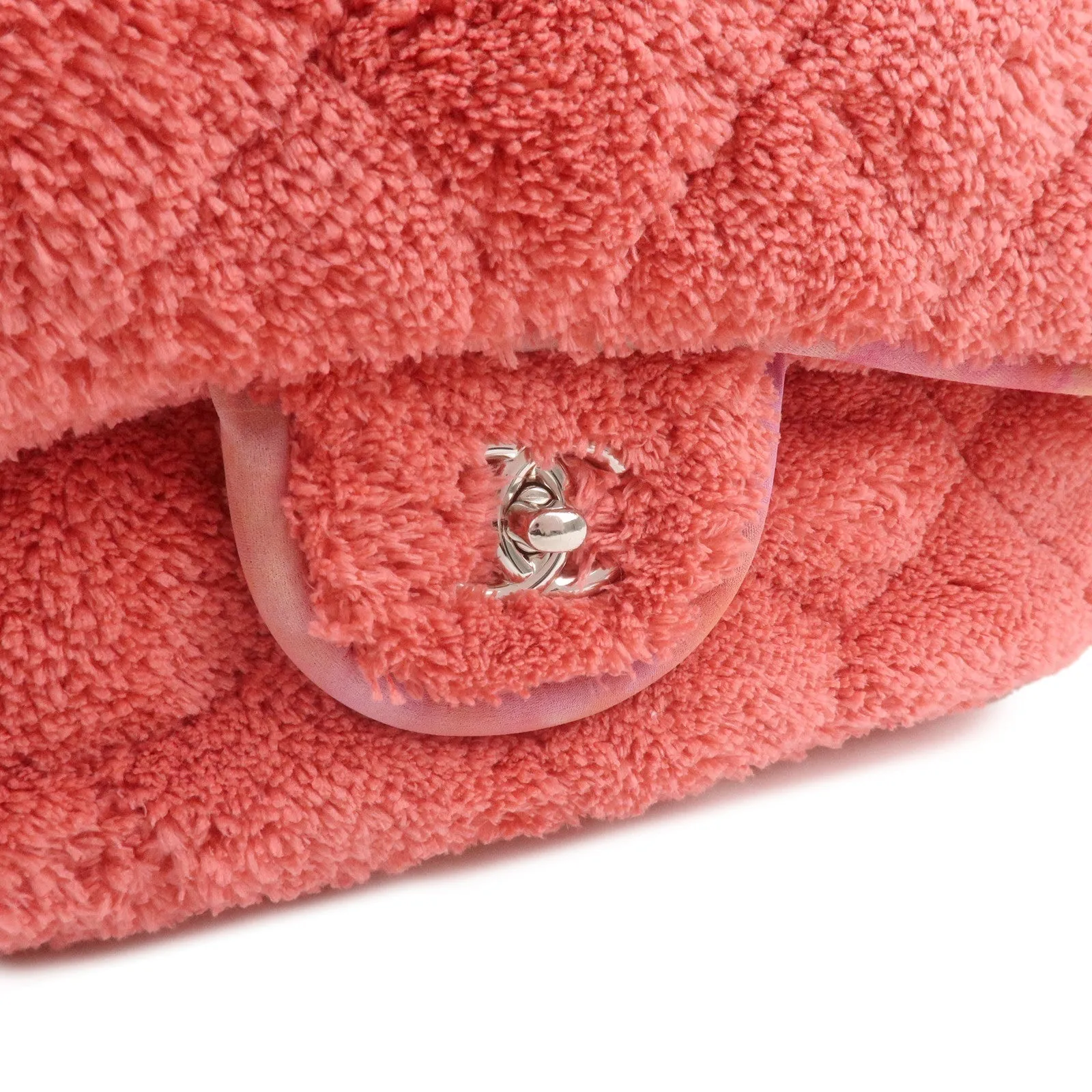 CHANEL Matelasse Pile Big Matelasse Chain Shoulder Bag Pink