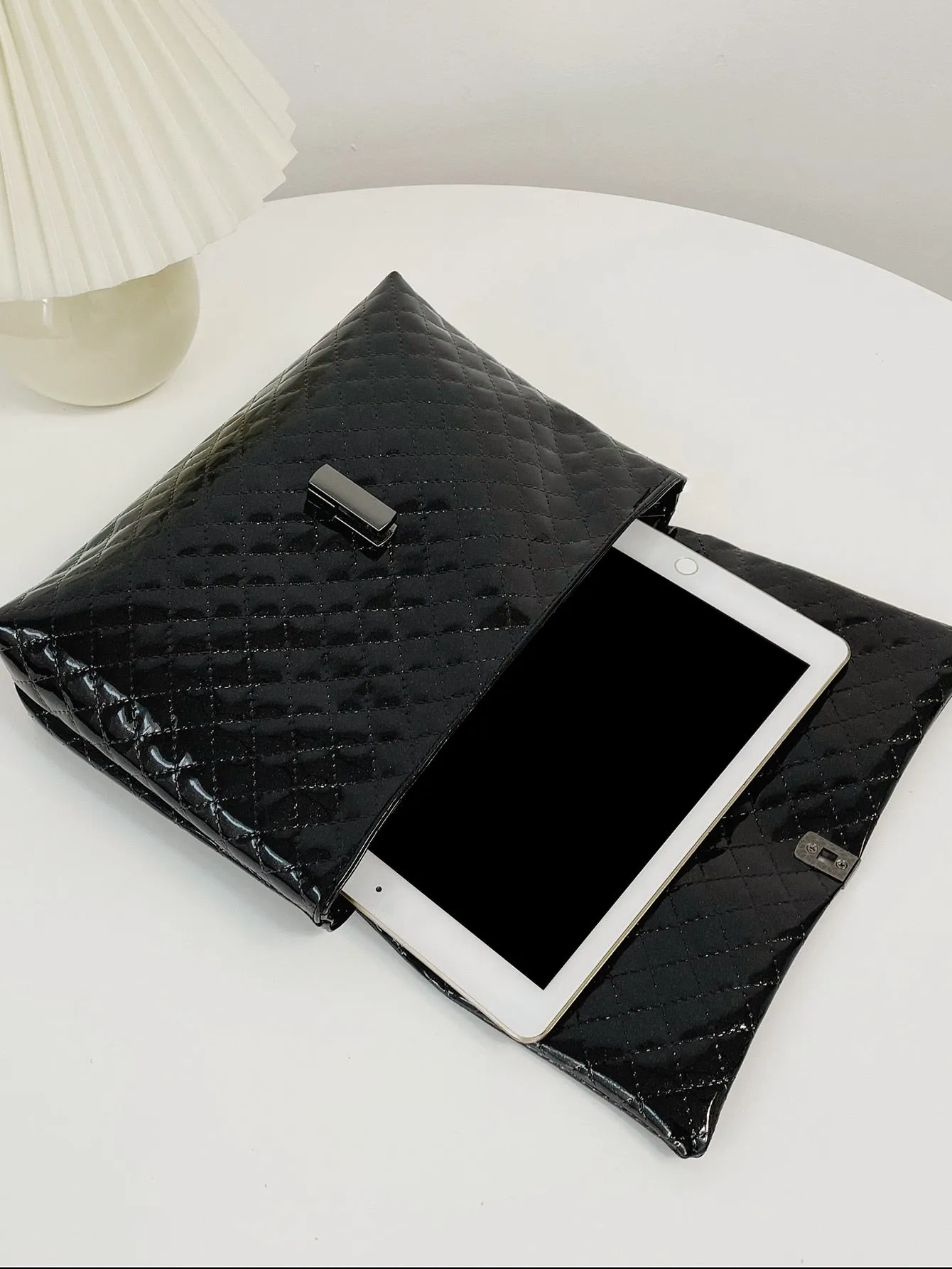 Chevron Flap Chain Bag