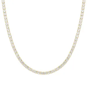 Chic & Charm Joyful Tennis Necklace - Gold - 148644/012