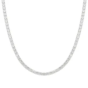 Chic & Charm Joyful Tennis Necklace - Silver - 148644/010