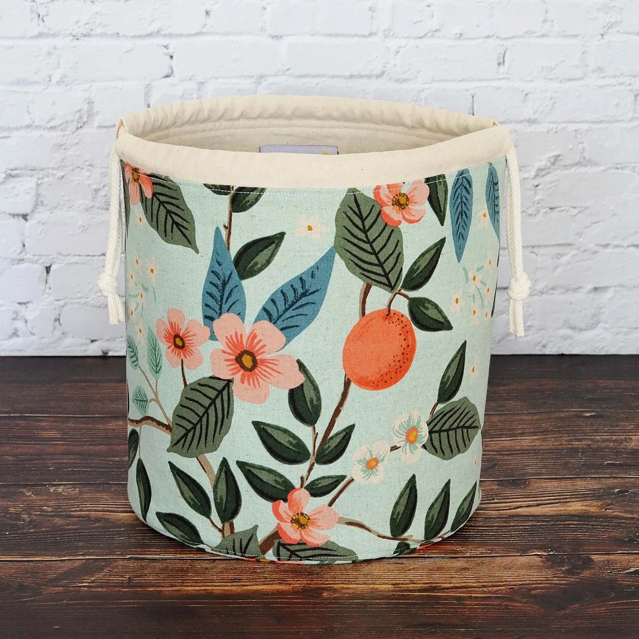 Citrus Bucket Bag in Rifle Paper Co. Canvas