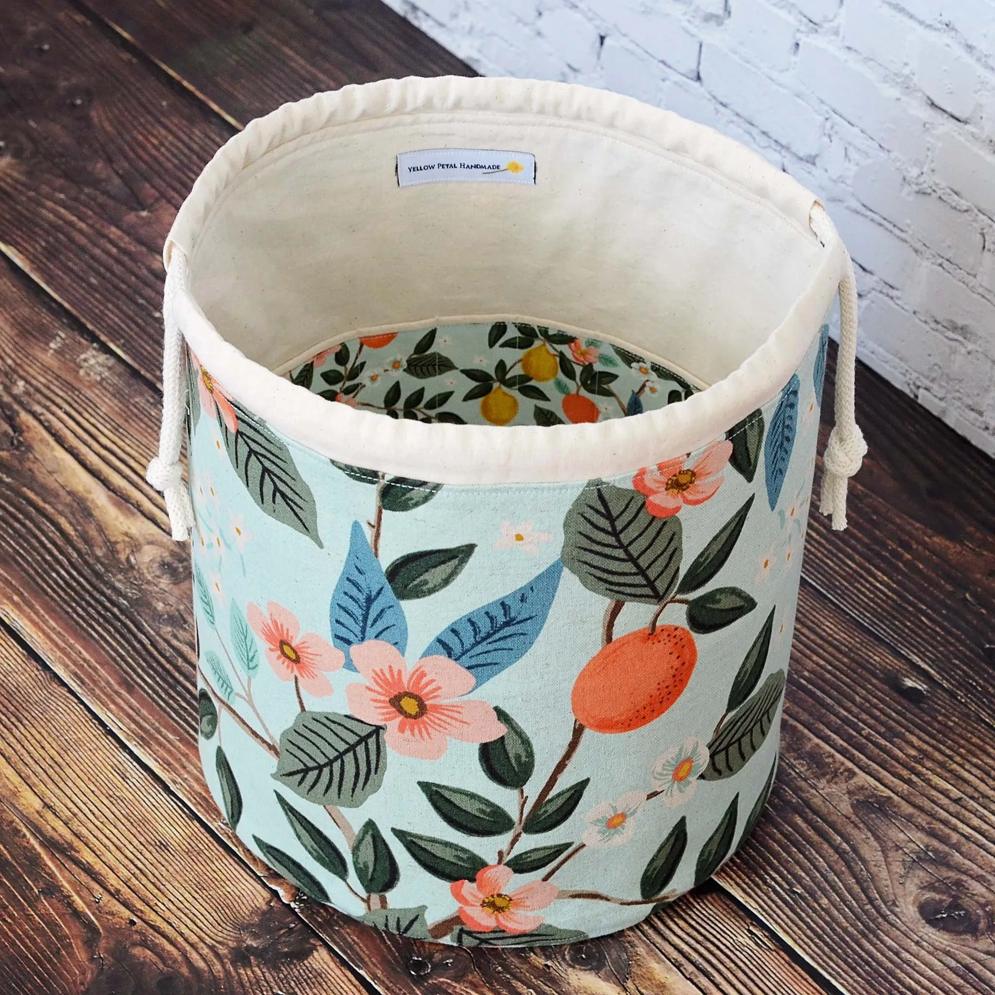 Citrus Bucket Bag in Rifle Paper Co. Canvas