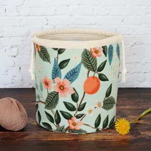 Citrus Bucket Bag in Rifle Paper Co. Canvas