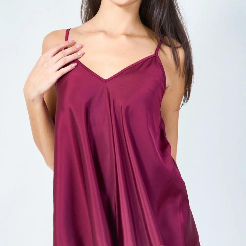 Classic camisole silk top wholesale