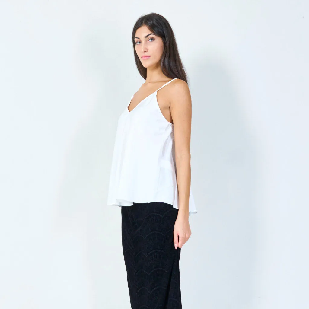 Classic camisole silk top wholesale