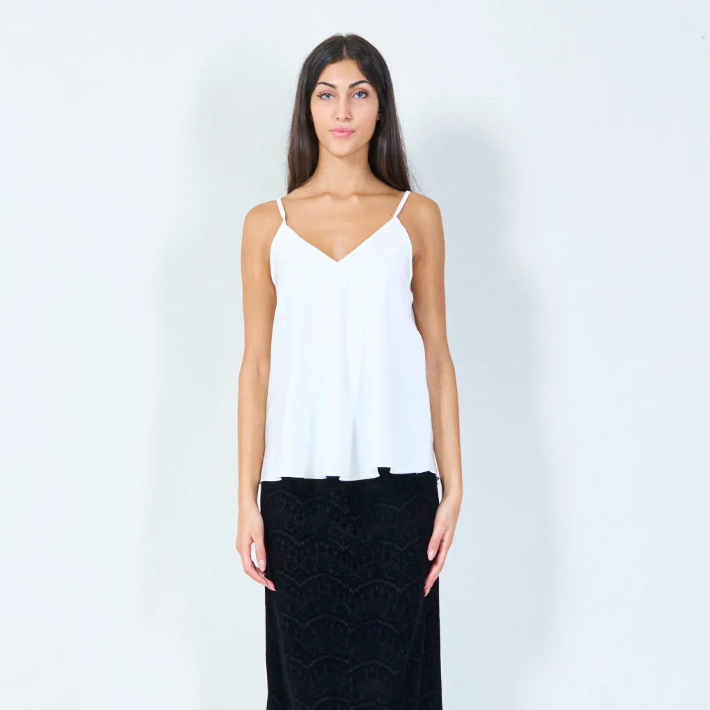 Classic camisole silk top wholesale