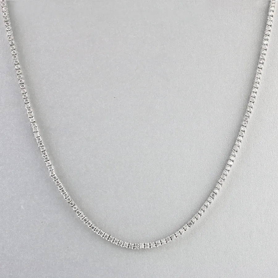 Cobblestone EUGENIE RHODIUM PLATED NECKLACE