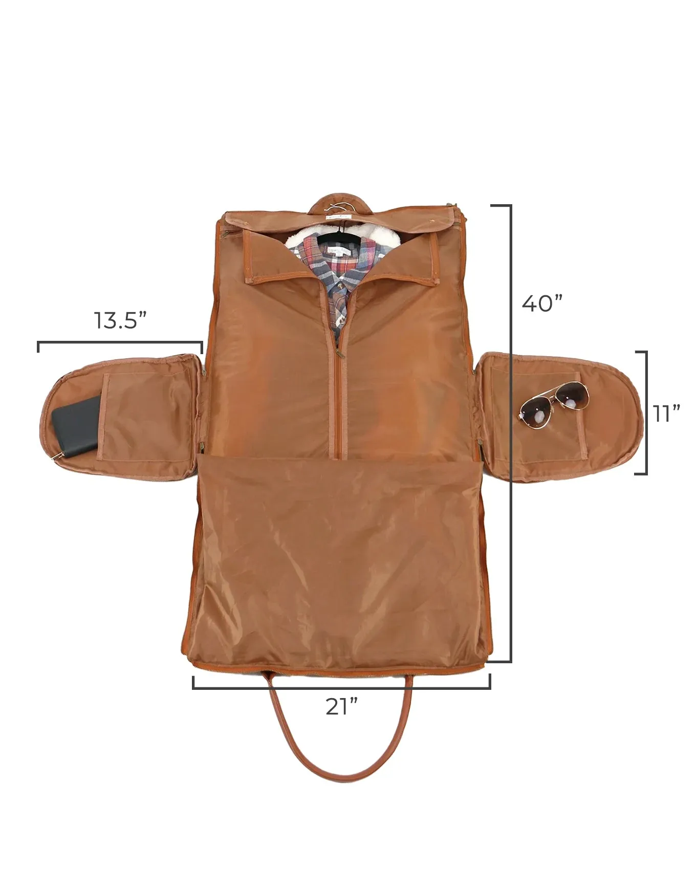 Cognac Duffle Garment Bag