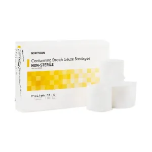 Conforming Bandage 2 Inch X 4-1/10 Yard Roll Shape NonSterile 12 per Pack - McKesson Brand Mfr# 16-011