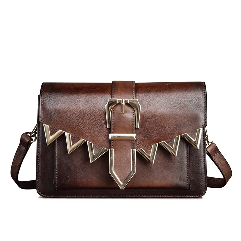 Cool Leather Satchel Crossbody Bags Small Over The Shoulder Purse for Women
