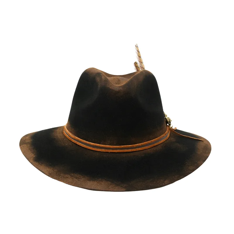 Country Maverick Felt Fedora In Brown