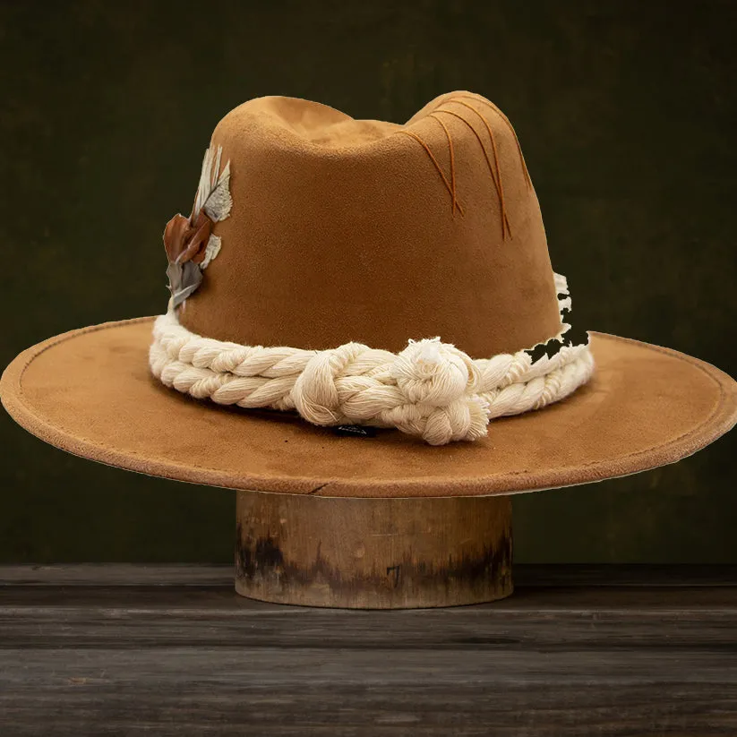 Country Whisper Felt Fedora In Camel