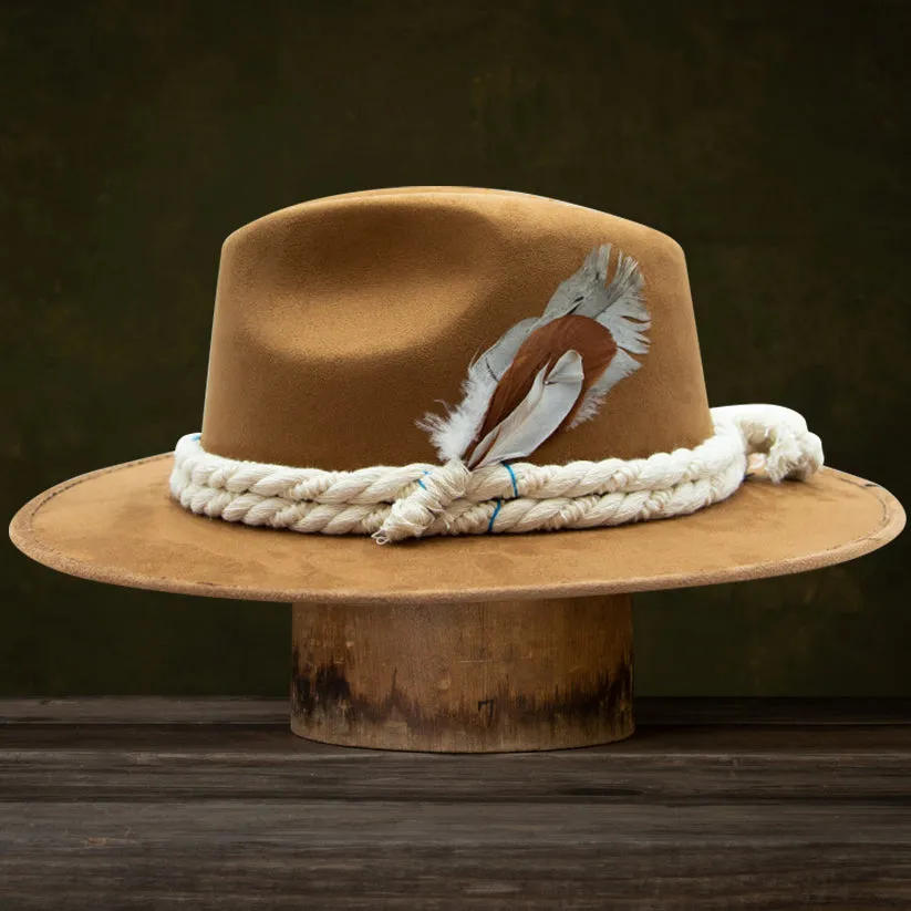 Country Whisper Felt Fedora In Camel