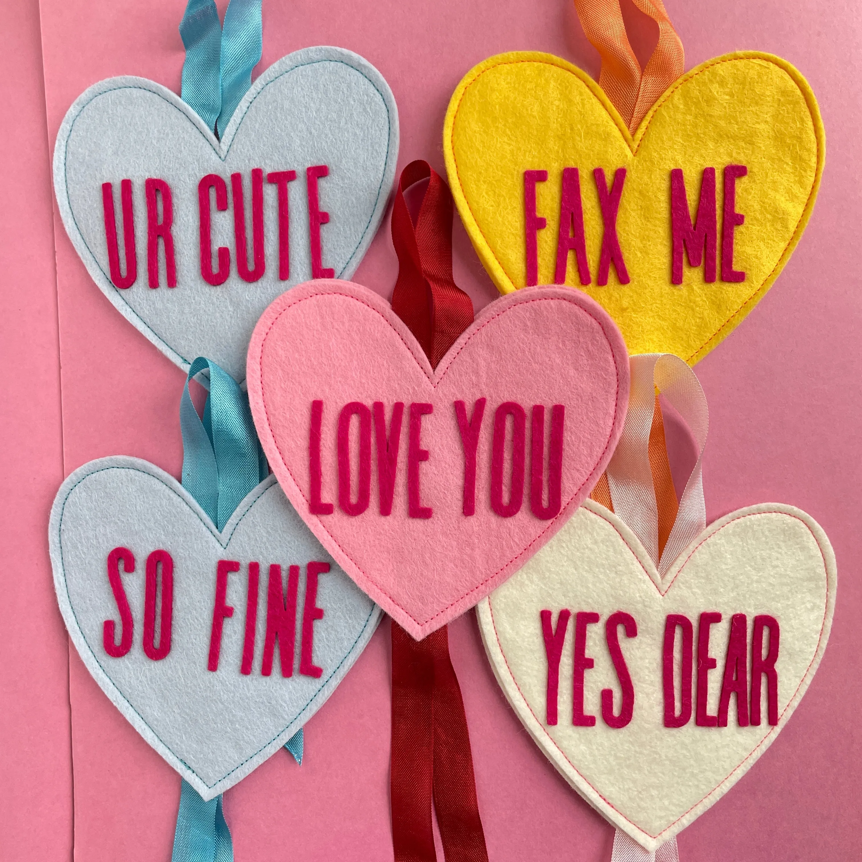 CUSTOM Felt Candy-Style Valentine