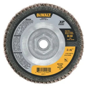 DeWalt® XP™ Ceramic Flap Discs, Type 29, 4 1/2 in, 60 Grit, 5/8 in  - 11 Arbor, DWA8281H
