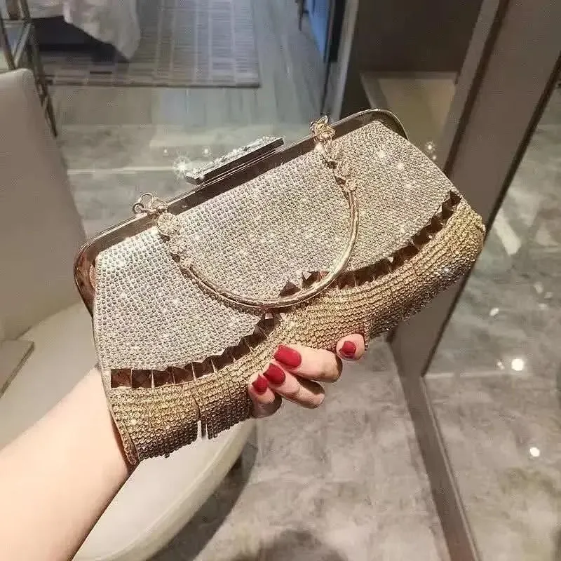 Diamond Tassel Clutch Festival/Wedding Bag