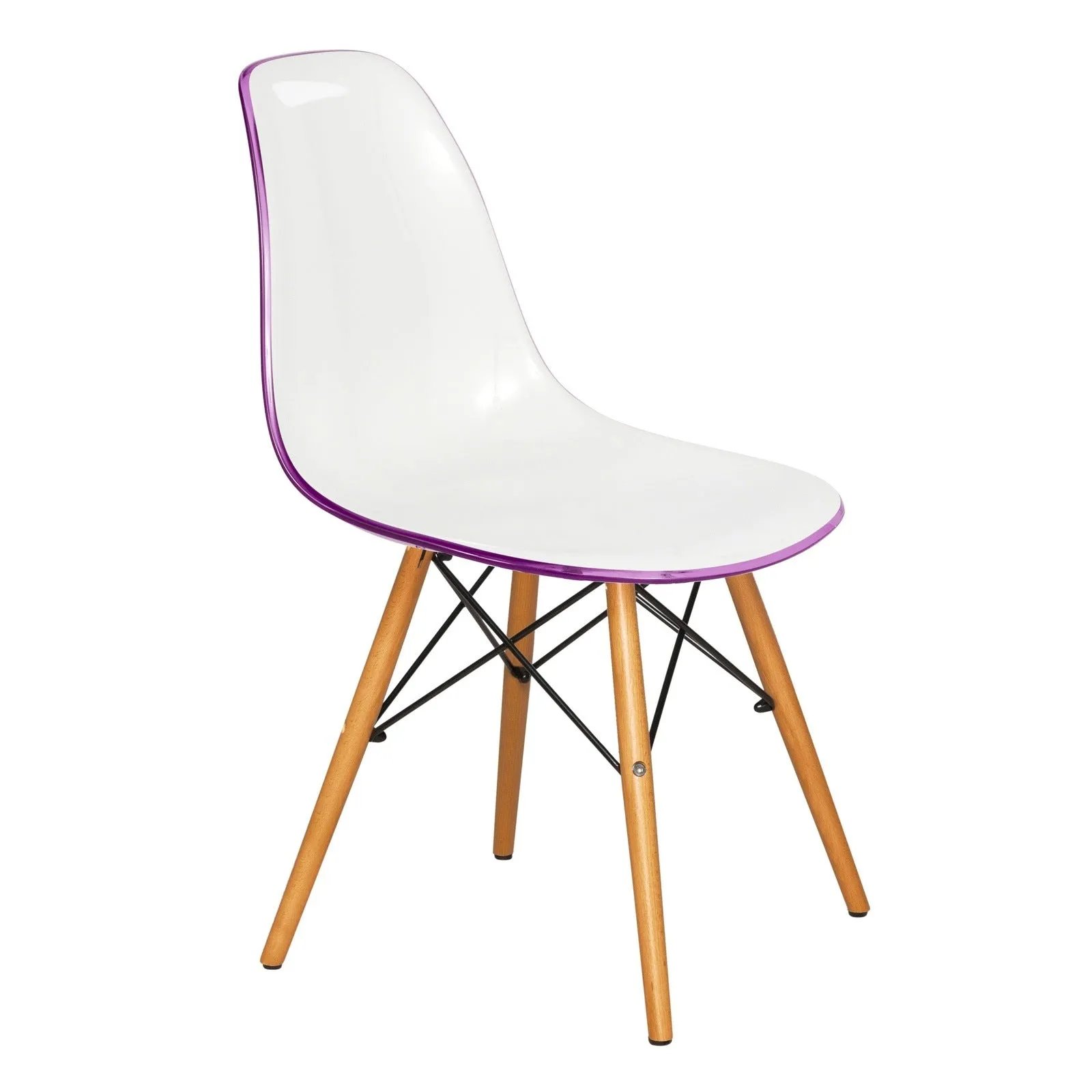 Dover Modern Dining Chair  Molded Side Chair Set of 4